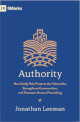 Close up view of Authority: How Godly Rule Protects the Vulnerable, Strengthens Communities, and Promotes Human Flourishing