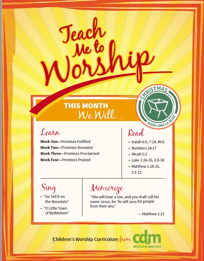Teach Me to Worship - Christmas Advent PDF Download