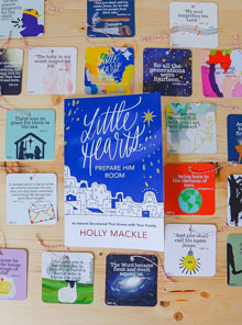 Little Hearts Prepare Him Both Room Devotional with Ornaments-must ship by First Class Mail