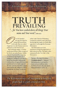 2022 REFORMATION INSERTS TRUTH PREVAILING 5 SOLAS (PACK OF 50)