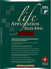 NLT LIFE APPLICATION CLOTH BIBLE NOT INDEXED