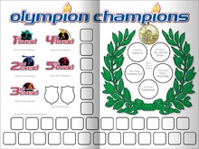 OLY Champion Sticker Page
